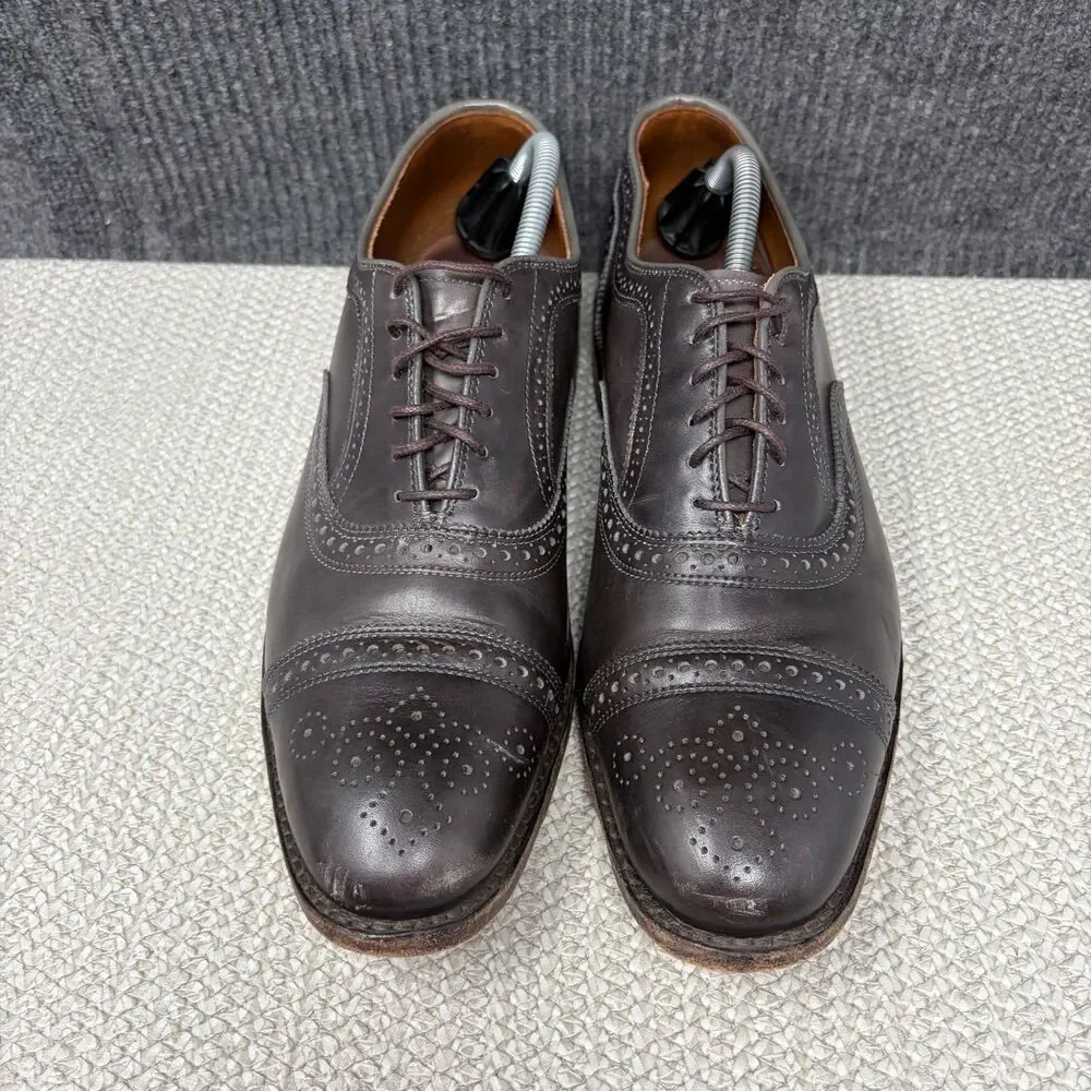 Allen Edmonds Strand Strand Cap Toe Oxfords Brown Leather Bench Welt Men’s 11 D